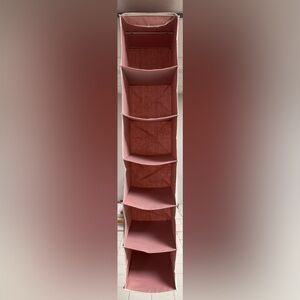 Pink Hanging Shoe Organizer